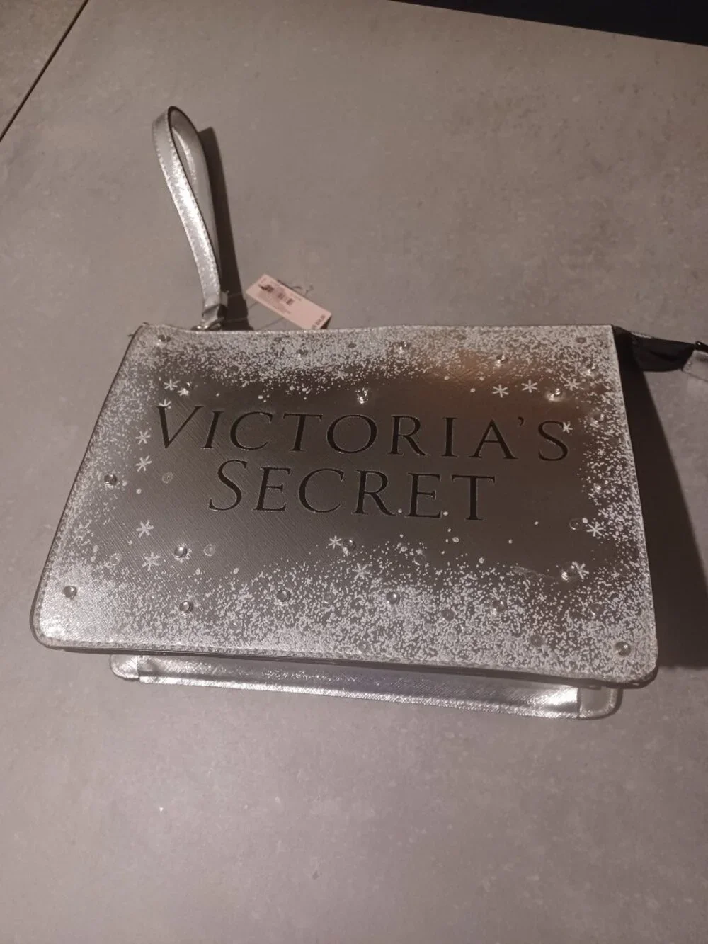 Victoria Secret Metallic Beauty Bag Pouch Wristlet/Limited Edition